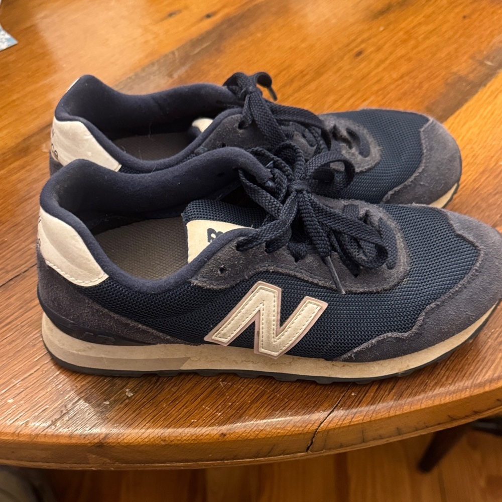 New Balance Women’s Navy and White Sneakers